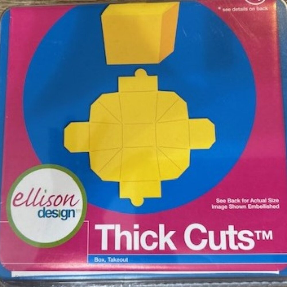 New Sizzix Ellison Design Thick Cut Die Alterations Take out Box Party Favor